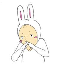 office worker Saito3...Rabbit sticker #6461305