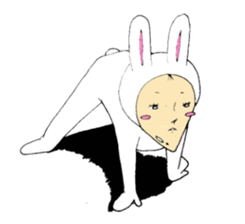 office worker Saito3...Rabbit sticker #6461307