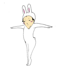 office worker Saito3...Rabbit sticker #6461309