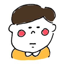 "kawaii" boy and girl sticker #6461875