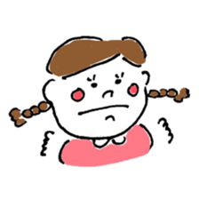 "kawaii" boy and girl sticker #6461876