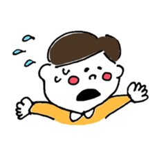 "kawaii" boy and girl sticker #6461877