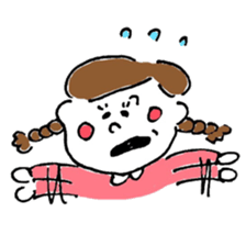 "kawaii" boy and girl sticker #6461878