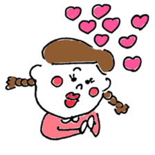 "kawaii" boy and girl sticker #6461887