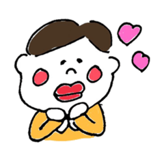 "kawaii" boy and girl sticker #6461888