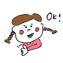 "kawaii" boy and girl sticker #6461892