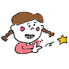 "kawaii" boy and girl sticker #6461899