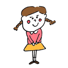 "kawaii" boy and girl sticker #6461902