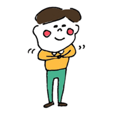 "kawaii" boy and girl sticker #6461903