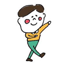 "kawaii" boy and girl sticker #6461904