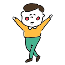 "kawaii" boy and girl sticker #6461907