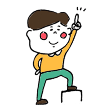 "kawaii" boy and girl sticker #6461908