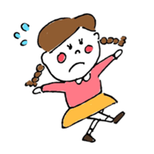 "kawaii" boy and girl sticker #6461909