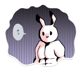Rabbit who was too trained sticker #6462088