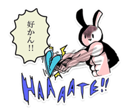 Rabbit who was too trained sticker #6462105
