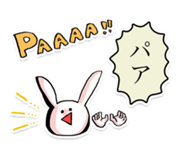 Rabbit who was too trained sticker #6462111