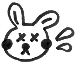 Rabbit Meechan.Simple version. sticker #6462483