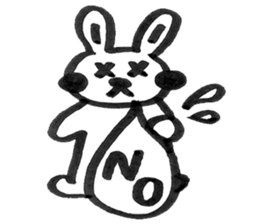 Rabbit Meechan.Simple version. sticker #6462485