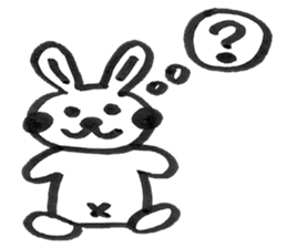 Rabbit Meechan.Simple version. sticker #6462487