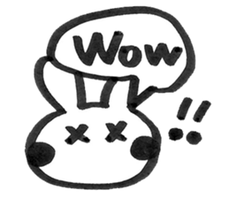 Rabbit Meechan.Simple version. sticker #6462490