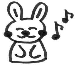 Rabbit Meechan.Simple version. sticker #6462497