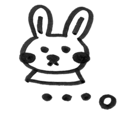 Rabbit Meechan.Simple version. sticker #6462498