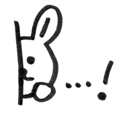 Rabbit Meechan.Simple version. sticker #6462499