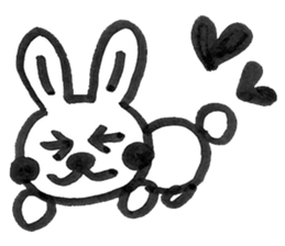 Rabbit Meechan.Simple version. sticker #6462500
