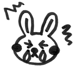 Rabbit Meechan.Simple version. sticker #6462501