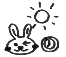 Rabbit Meechan.Simple version. sticker #6462508