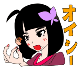 Japanese wooden doll cute Kokeshi sticker #6463525