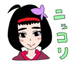 Japanese wooden doll cute Kokeshi sticker #6463532
