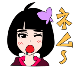 Japanese wooden doll cute Kokeshi sticker #6463536