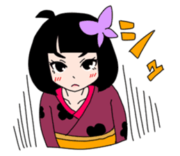 Japanese wooden doll cute Kokeshi sticker #6463539