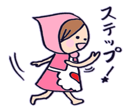 pink hood girl! hono. sticker #6463663