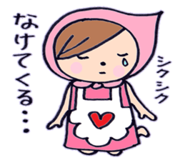 pink hood girl! hono. sticker #6463666