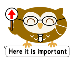 Owl Story -English version- sticker #6464173
