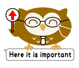 Owl Story -English version- sticker #6464173