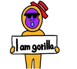 I am gorilla sticker #6465352