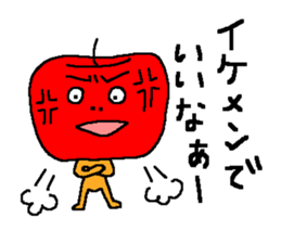 Angry apple2 sticker #6465405