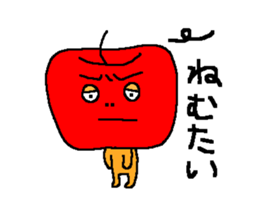 Angry apple2 sticker #6465408