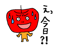 Angry apple2 sticker #6465410