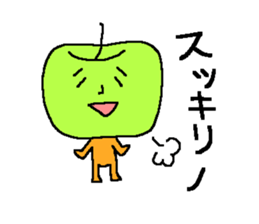 Angry apple2 sticker #6465414
