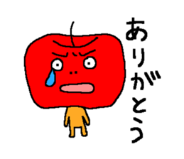 Angry apple2 sticker #6465416