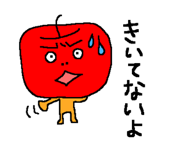 Angry apple2 sticker #6465417