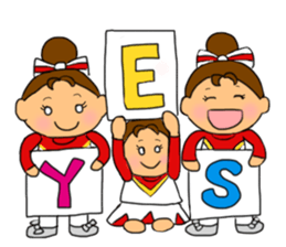 Cheerleader Sticker Red Uniform 2 sticker #6465432
