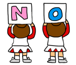 Cheerleader Sticker Red Uniform 2 sticker #6465433