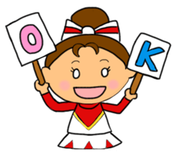 Cheerleader Sticker Red Uniform 2 sticker #6465434