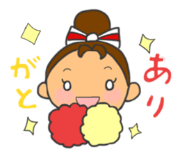Cheerleader Sticker Red Uniform 2 sticker #6465436
