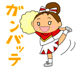 Cheerleader Sticker Red Uniform 2 sticker #6465444
